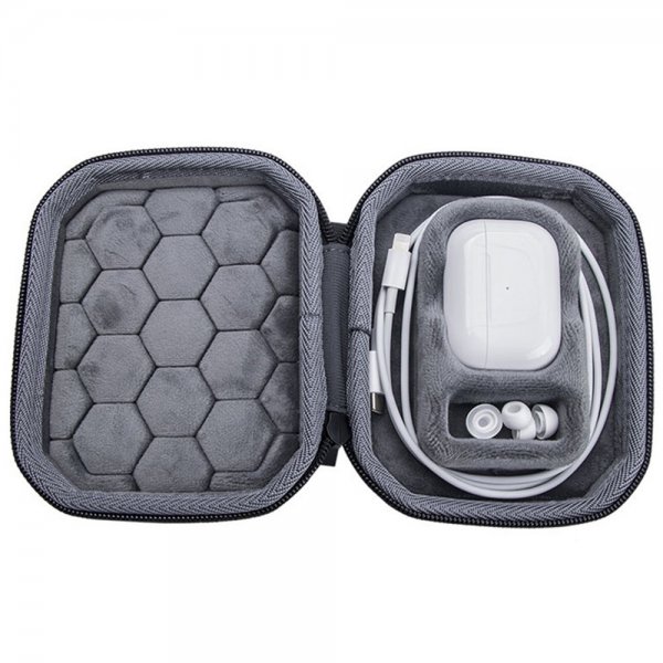 AirPods Pro/AirPods Pro 2 Laukku Vetoketjulla Musta