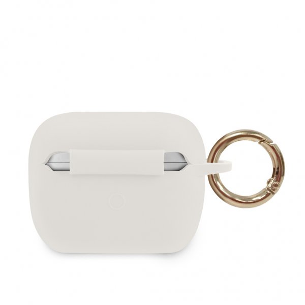 Guess AirPods Pro -kuoret, Gold Triangle, valkoinen