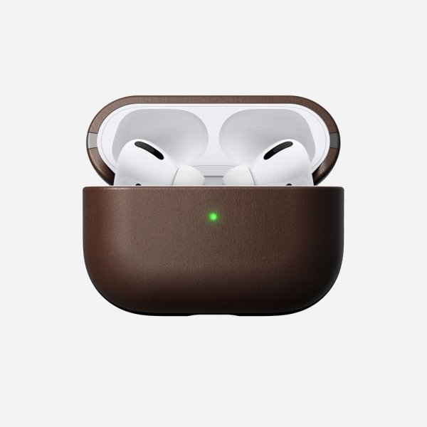 Nomad AirPods Pro -kuori, kestävä kotelo, Rustic Brown