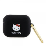 Hello Kitty AirPods Pro -kuoret nestemäisestä silikonista, musta