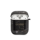Guess AirPods (1/2) Kuori Marble Musta