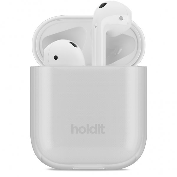 holdit AirPods (1/2) Kuori Läpinäkyvä Valkoinen