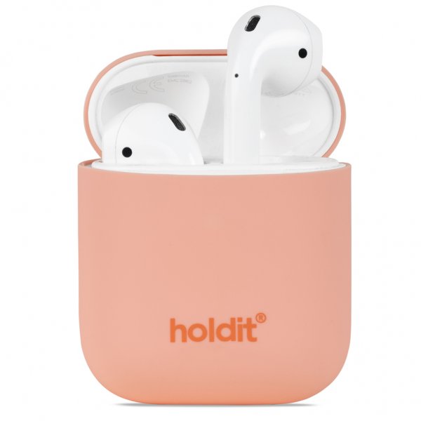 holdit AirPods (1/2) Kuori Silikoni Pink Peach