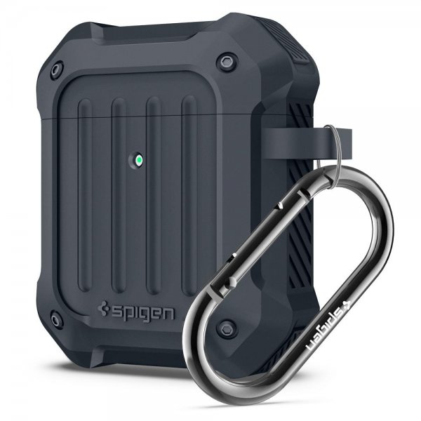 Spigen AirPods (1/2) Tough Armor -kuori Charcoal