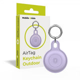 Mobile Origin AirTag-pidike avaimenperä, ulkokäyttöön, lila