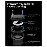 Spigen AirTag-pidike Tough Armor IP 4 kpl, musta
