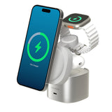 Alogic Langaton laturi PowerPod 4-in-1 Qi2 Valkoinen