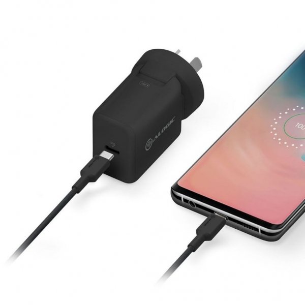 ALOGIC USB-C/USB-C-latauskaapeli Elements Pro 5A Musta 1 m  