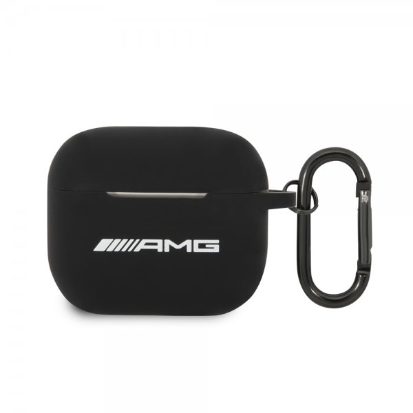 AMG AirPods 3 Kuori Nestemäinen Silikoni Musta