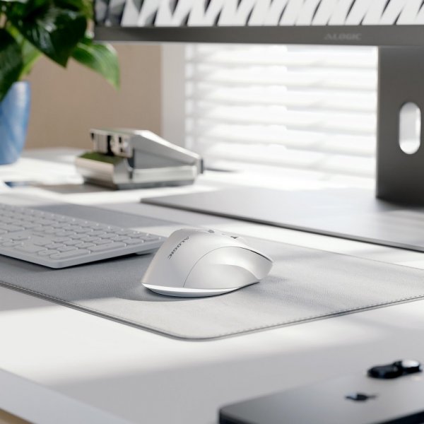 ALOGIC Langaton Hiiri Apex Bluetooth USB-C Ladattava 7 painiketta Valkoinen