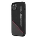 AMG iPhone 13 Kuori Liquid Silicone Two Tone Musta