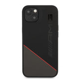 AMG iPhone 13 Kuori Liquid Silicone Two Tone Musta