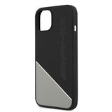AMG iPhone 13 Mini -kuori, nestemäinen silikoni, kaksivärinen, harmaa
