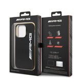 AMG iPhone 14 Pro Kuori Logolla Musta Keltainen