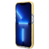 AMG iPhone 14 Pro Kuori Logolla Musta Keltainen