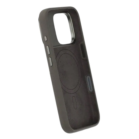 iPhone 16 Pro Kuori Silikoni Kamerareunus MagSafe Harmaa