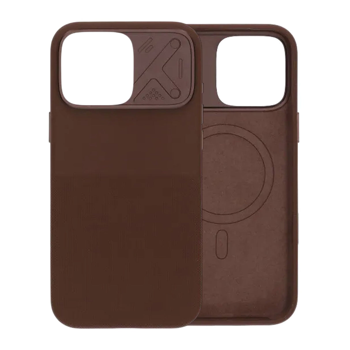iPhone 16 Pro Max Kuori Silikoni Kamerasuoja MagSafe Ruskea
