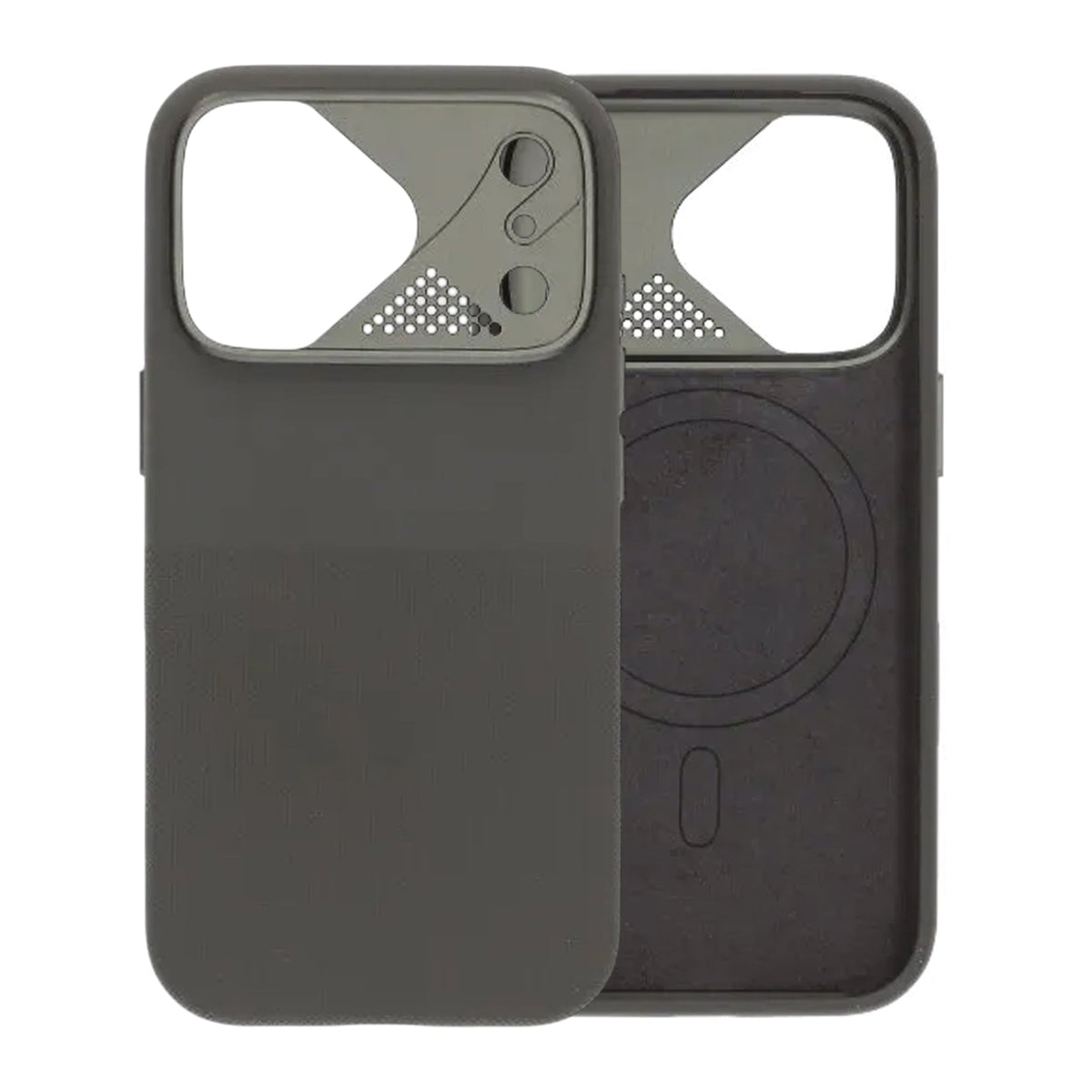 iPhone 17 Pro Max Kuori Silikoni Kamerasuoja MagSafe Harmaa