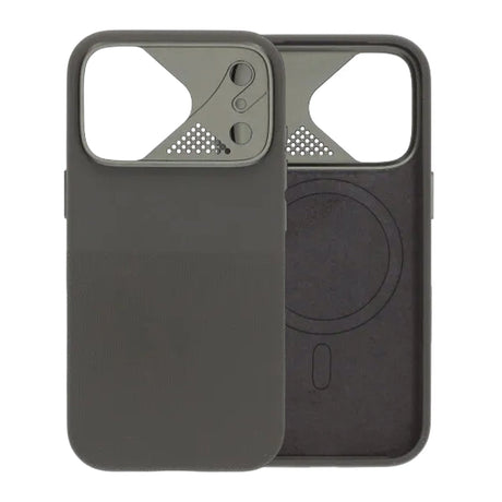 iPhone 17 Pro Max Kuori Silikoni Kamerasuoja MagSafe Harmaa