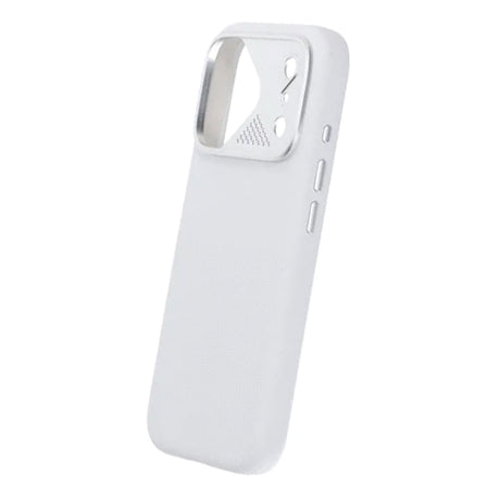 iPhone 17 Pro Max Kuori Silikoni Kamerasuoja MagSafe Valkoinen