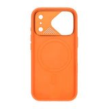 iPhone 17 Pro Kuori Silikoni Kamerasuoja MagSafe Oranssi