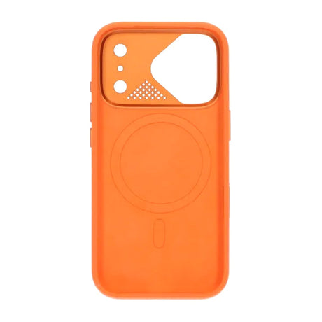 iPhone 17 Pro Kuori Silikoni Kamerasuoja MagSafe Oranssi