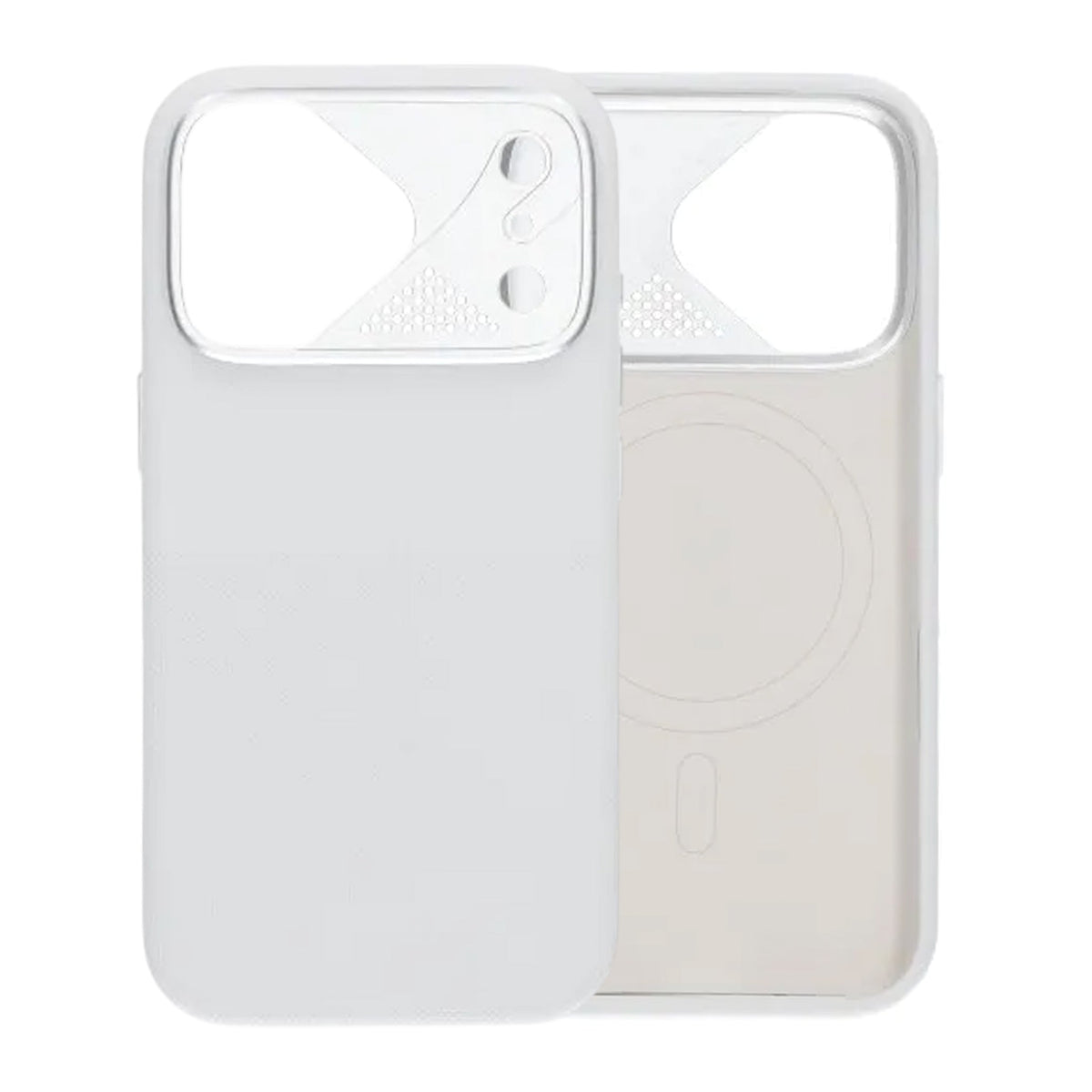 iPhone 17 Pro Kuori Silikoni Kamerasuoja MagSafe Valkoinen