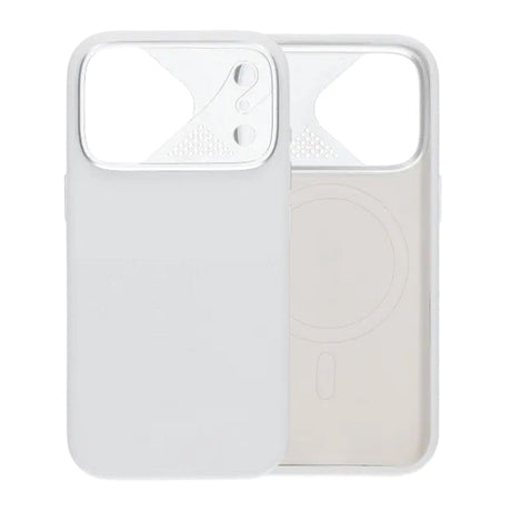 iPhone 17 Pro Kuori Silikoni Kamerasuoja MagSafe Valkoinen
