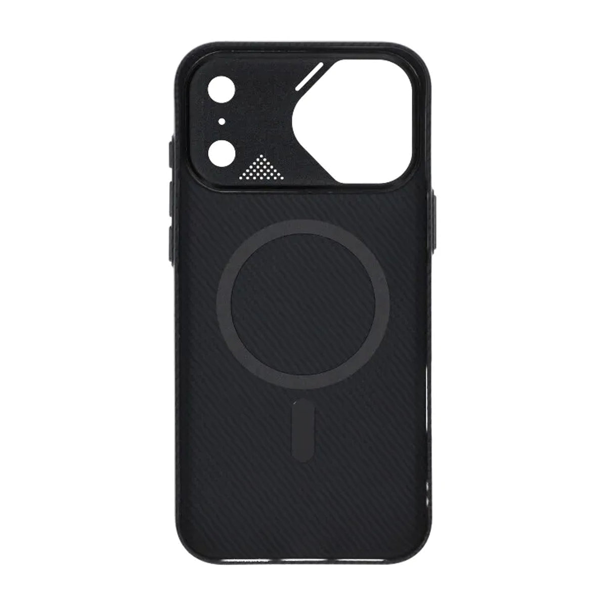 iPhone 17 Pro Max Kuori hiilikuitukuvio MagSafe Musta