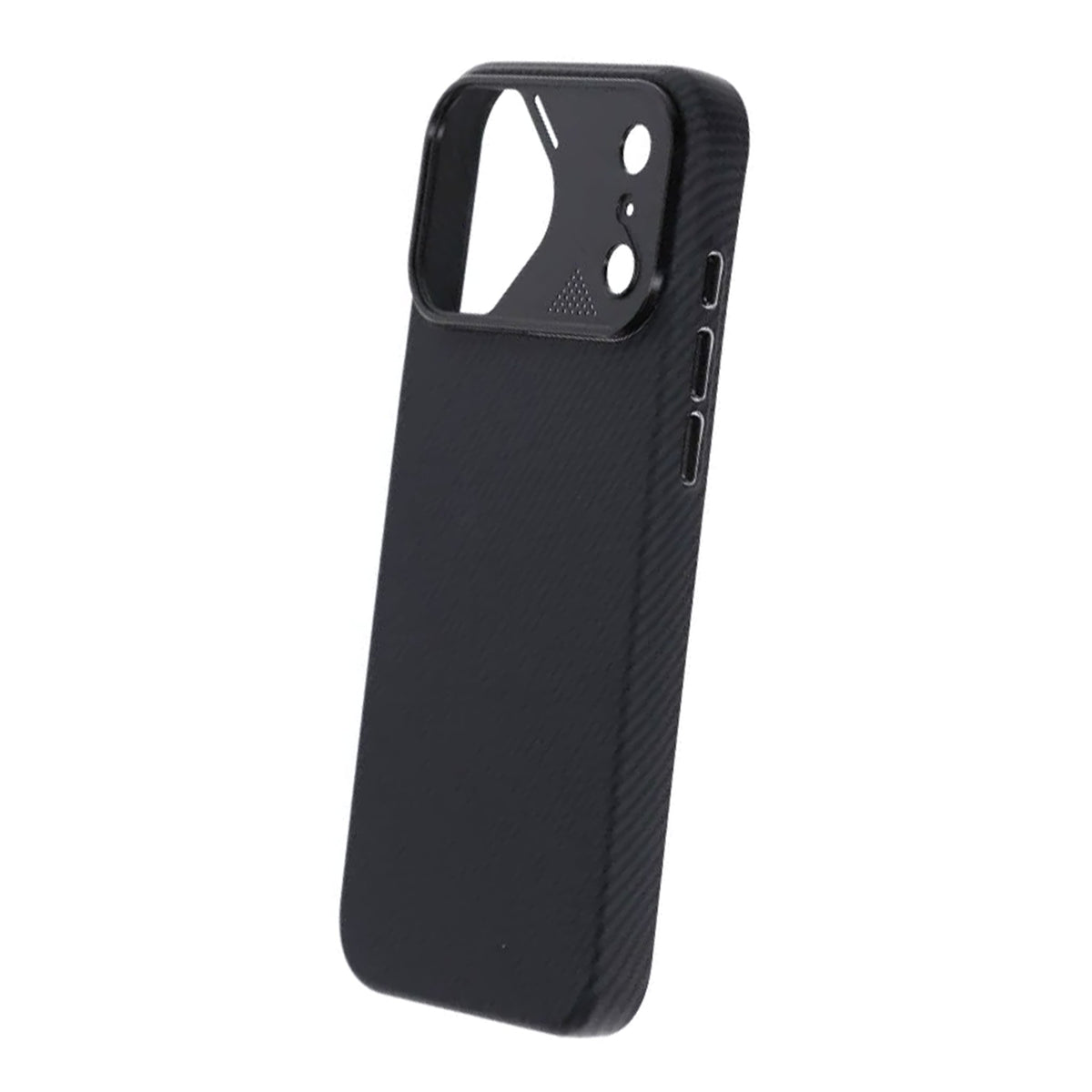 iPhone 17 Pro Max Kuori hiilikuitukuvio MagSafe Musta
