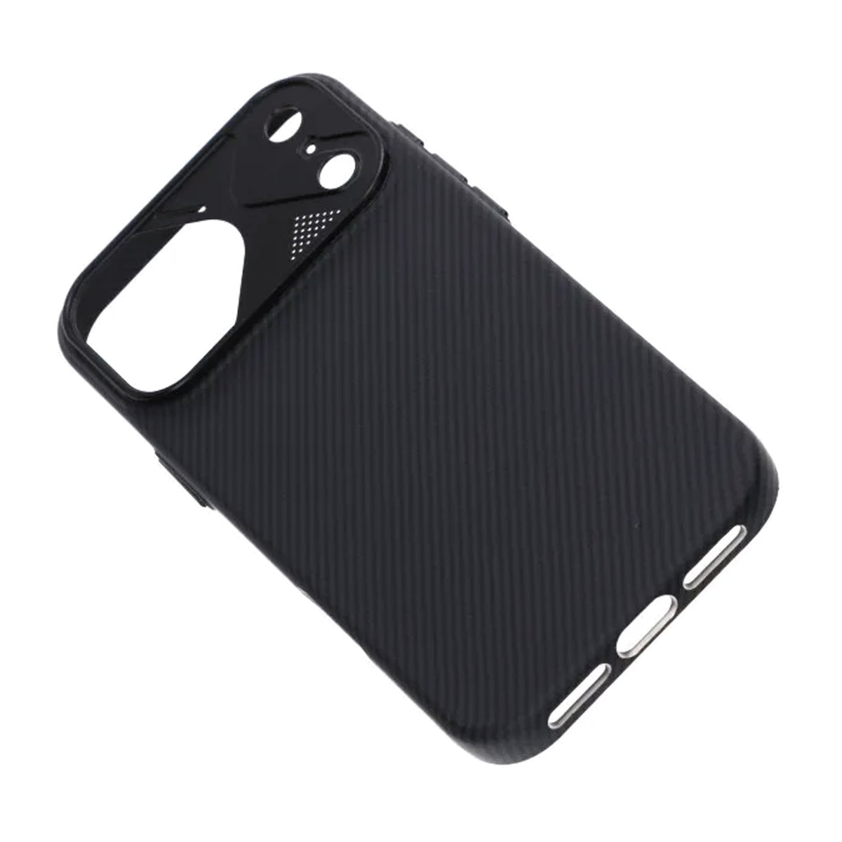 iPhone 17 Pro Max Kuori hiilikuitukuvio MagSafe Musta
