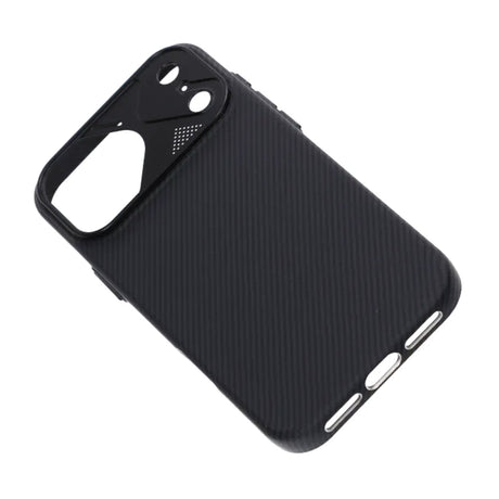 iPhone 17 Pro Max Kuori hiilikuitukuvio MagSafe Musta