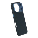 iPhone 17 Pro Max Kuori hiilikuitukuvio MagSafe Sininen