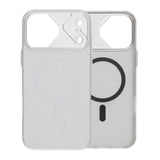 iPhone 17 Pro Max Kuori hiilikuitukuvio MagSafe Hopea