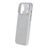 iPhone 17 Pro Max Kuori hiilikuitukuvio MagSafe Hopea