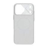 iPhone 17 Pro Max Kuori hiilikuitukuvio MagSafe Hopea