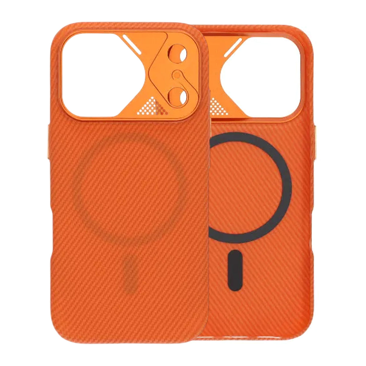 iPhone 17 Pro Kuori Kolfibermönster MagSafe Oranssi