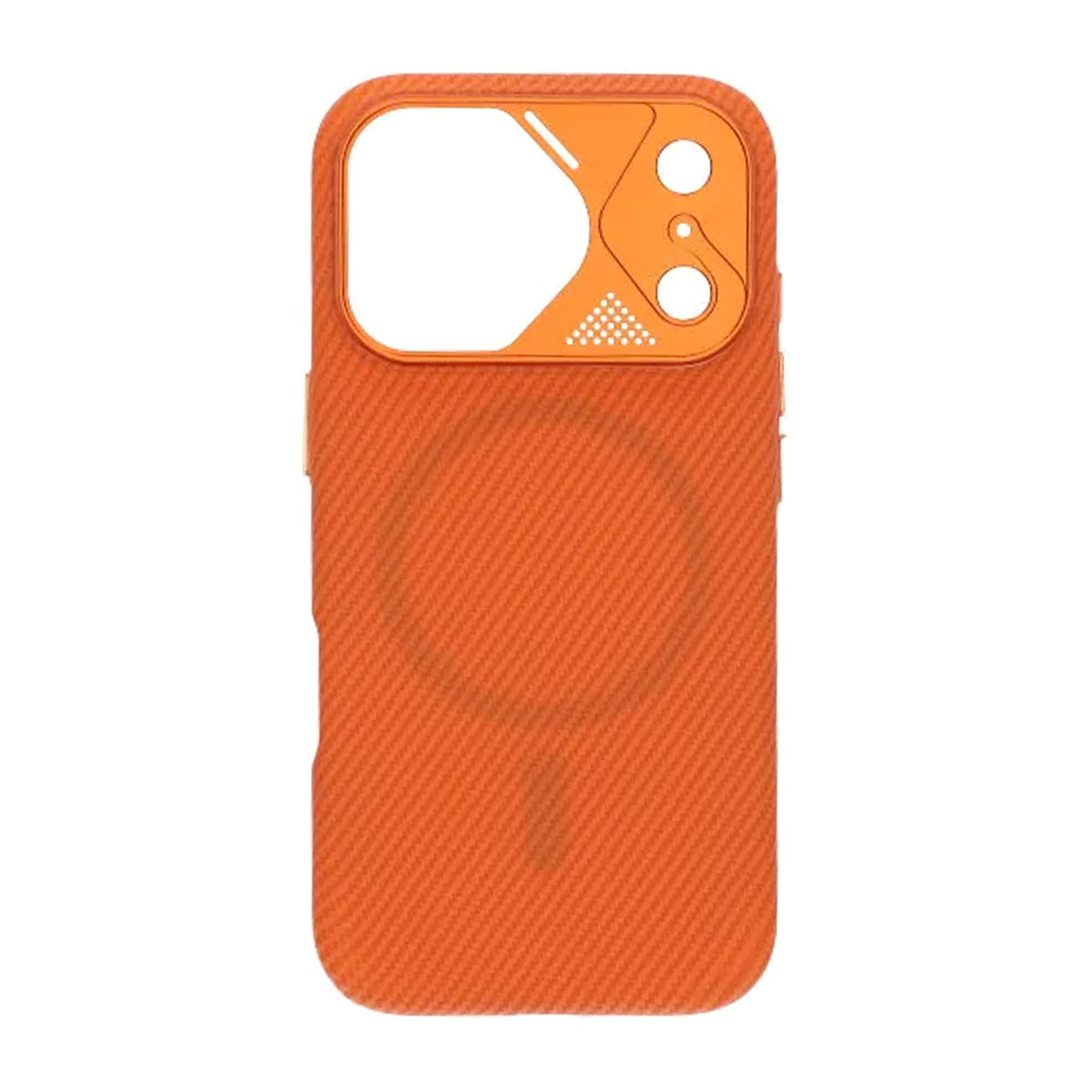 iPhone 17 Pro Kuori Kolfibermönster MagSafe Oranssi