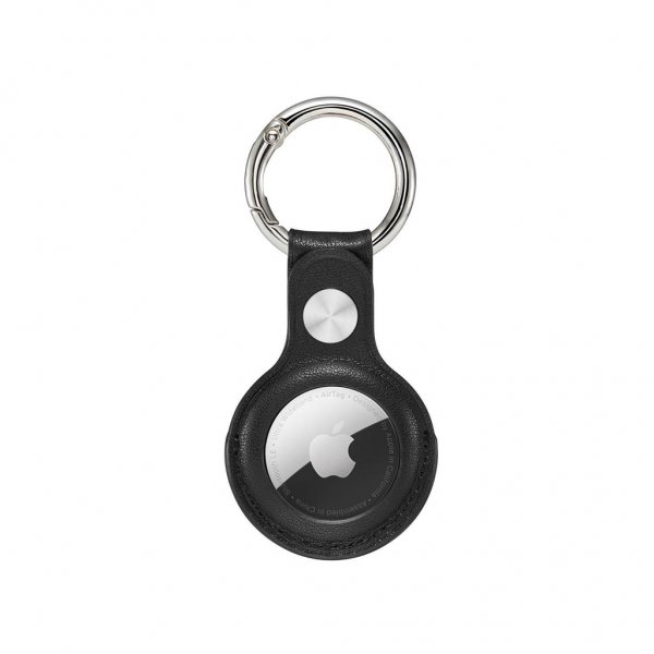 Krusell Apple AirTag -pidike, avaimenperä, musta