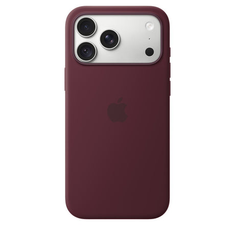Apple Alkuperäinen iPhone 18 Pro Max Kuori silikonikotelo MagSafe Viininpunainen
