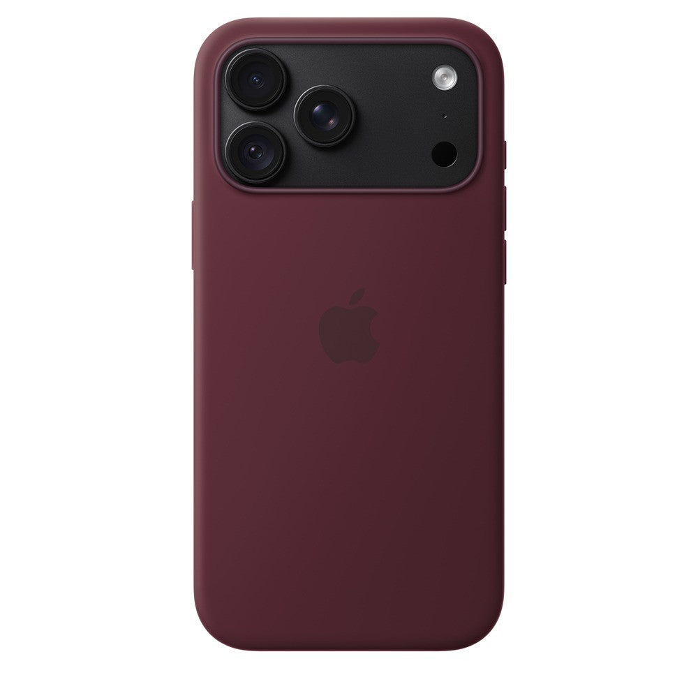 Apple Alkuperäinen iPhone 18 Pro Max Kuori silikonikotelo MagSafe Viininpunainen
