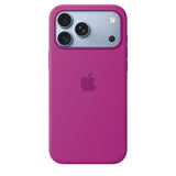 Apple Original iPhone 18 Pro Max Kuori Silicone Case MagSafe Magenta