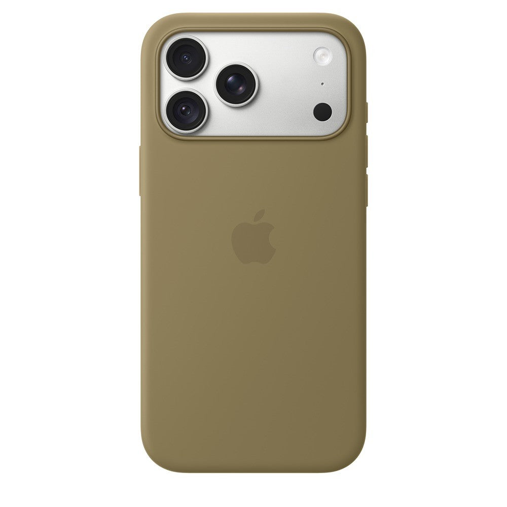 Apple Original iPhone 18 Pro Max Kuori Silicone Case MagSafe Olive