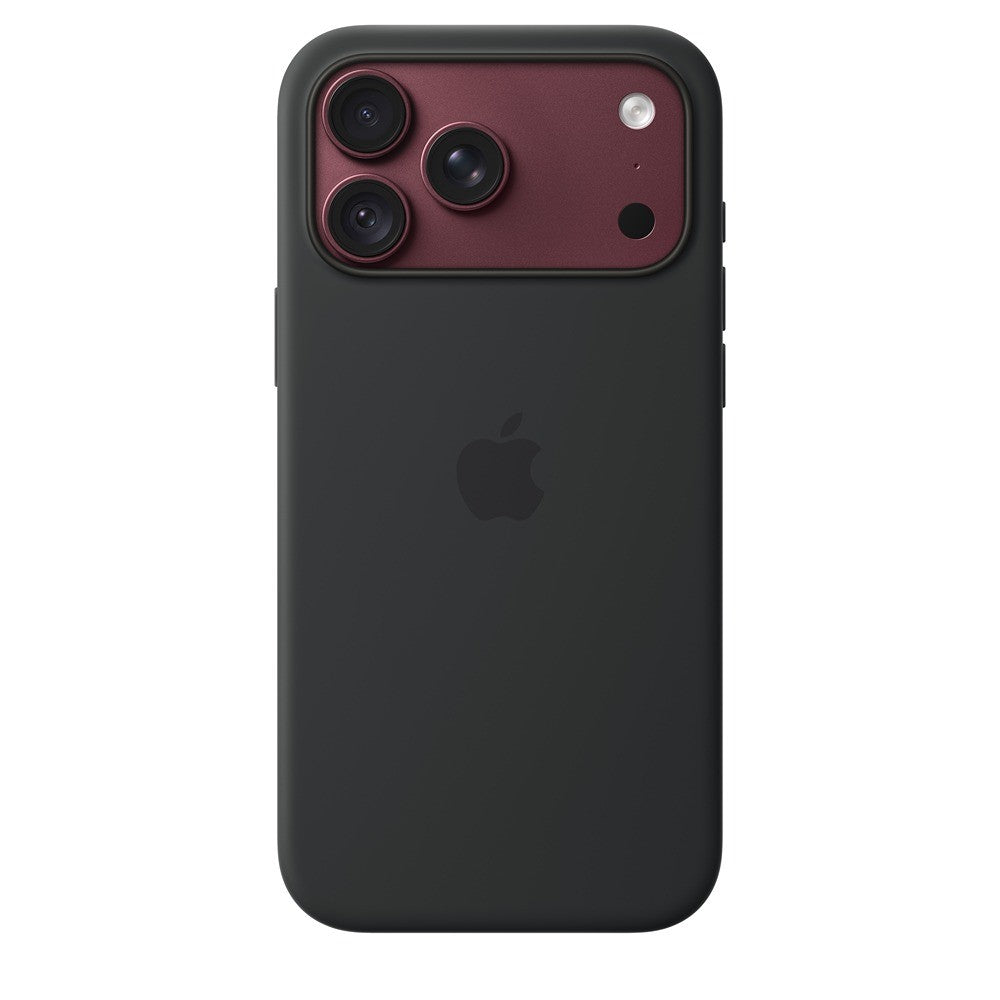 Apple Alkuperäinen iPhone 18 Pro Max Kuori silikonikotelo MagSafe Musta
