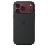 Apple Alkuperäinen iPhone 18 Pro Max Kuori silikonikotelo MagSafe Musta