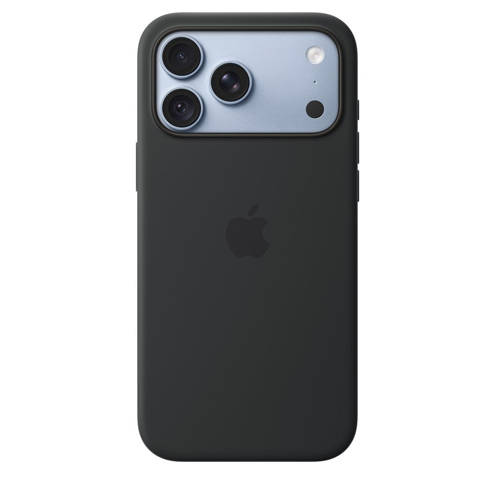 Apple Alkuperäinen iPhone 18 Pro Max Kuori silikonikotelo MagSafe Musta