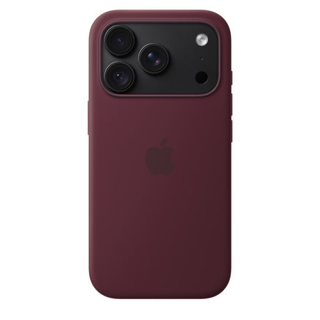 Apple Alkuperäinen iPhone 18 Pro Kuori silikonikotelo MagSafe Viininpunainen