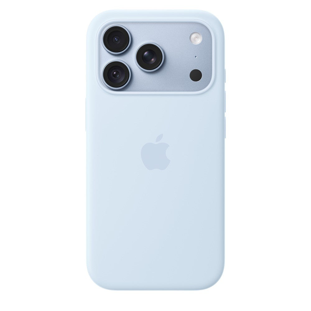 Apple Original iPhone 18 Pro Kuori Silicone Case MagSafe Crisp Blue