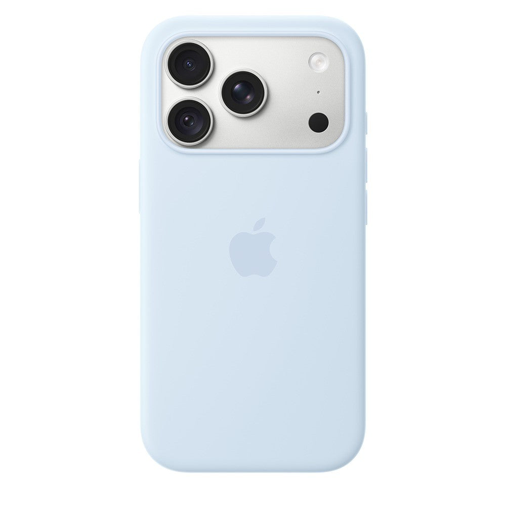 Apple Original iPhone 18 Pro Kuori Silicone Case MagSafe Crisp Blue
