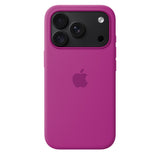Apple Alkuperäinen iPhone 18 Pro Kuori silikonikotelo MagSafe Magenta